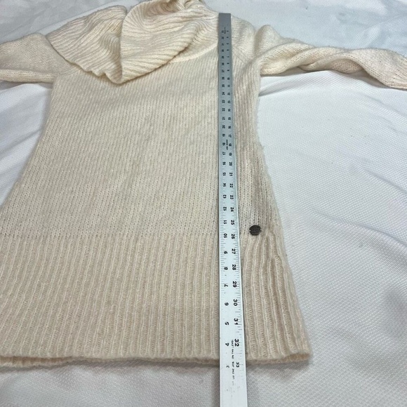 Guess Cream Scoop‎ Neck Tunic Sweater Dress Sz L Womens - Picture 4 of 7